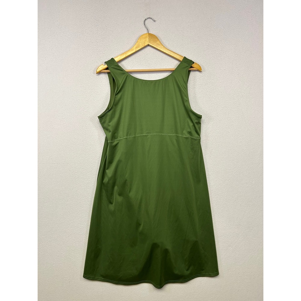 Gorpcore Hiking Columbia Women XL Green Active Exercise Dress Built-in Shorts